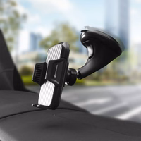 FORCELL F-GRIP Carbon HT1 automobilio laikiklis priekinio stiklo / prietaisų skydelio juodas