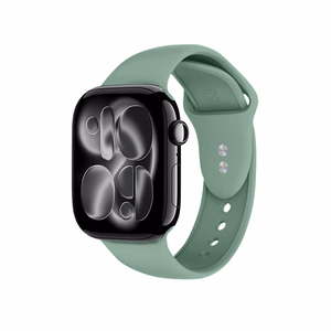 Crong Liquid dirželis, skirtas Apple Watch 38 / 40 / 41 / 42 mm, šalavijų žalias