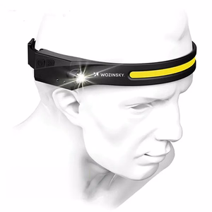 Wozinsky WLC-1200 350lm CREE LED Headlamp IPX4 with Motion Sensor - Black