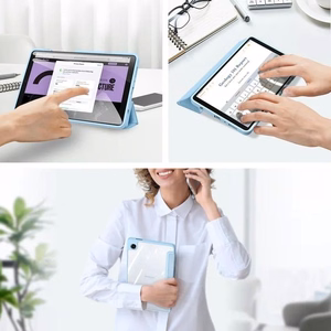 Dėklas Dux Ducis Toby Samsung X110/X115 Tab A9 8.7/X130/X135 Tab A11 8.7 mėlynas