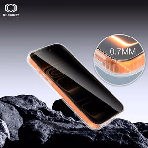 Tel Protect Dust-Free Easy Fit Privacy Titan grūdintas stiklas, skirtas Samsung Galaxy S26 juodas (su piršto atspaudo atrakinimu)