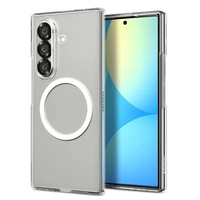 Spigen AirSkin Mag MagSafe dėklas telefonui Samsung Galaxy Z Fold 7 - skaidrus ir baltas