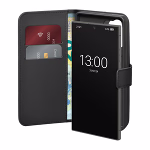 Puro Eco-Leather Case for Samsung Galaxy S26 Ultra with wallet - black