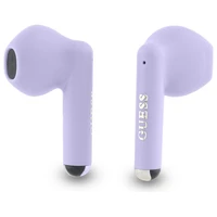 Guess Bluetooth ausinės GUTWSJ14ESGU TWS + įkrovimo stotelė violetinės/violetinės spausdintas klasikinis logotipas