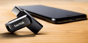 SanDisk Ultra Dual Drive Go USB atmintinė 256 GB USB Type-A / USB Type-C 3.2 Gen 1 juoda