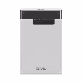 Savio 2,5" išorinis HDD/SSD korpusas, USB 3.0, skaidrus, AK-66