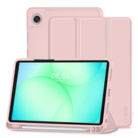TechProtect SmartCase Pen dėklas Samsung Galaxy Tab A9 / A11 8.7 rožinis