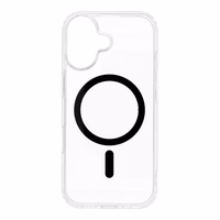 Drop Glue spalvingas magnetinis dėklas telefonui, suderinamas su MagSafe, skirtas IPHONE 17, juodas