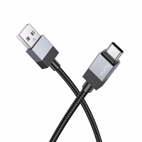 Kabelis USB A į USB C Hoco 3A 1 m X110 juodas