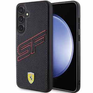 Ferrari Big SF Perforated dėklas telefonui Samsung Galaxy S24+ - juodas