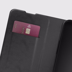 SBS Wallet Smooth dėklas iPhone 16e / 17e with Flip - juodas