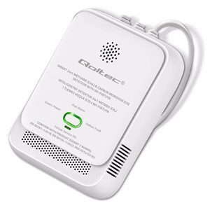 Qoltec 52654 2in1 gamtinių dujų ir anglies monoksido (CO) nuotėkio detektorius | CH4 | CO | NG | Tuya | Wi-Fi | 85dB signalizacija | LED