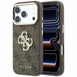 Dėklas, skirtas IPHONE 18 Pro Max/17 Pro Max (Big Strass Logo 4G) (spalva: ruda)