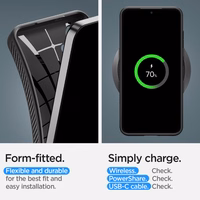 Spigen Liquid Air dėklas telefonui Samsung Galaxy S24 - matinė juoda