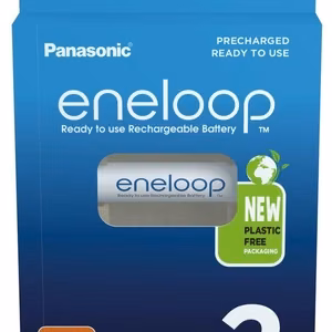 Įkraunamos baterijos PANASONIC ENELOOP AAA 800 mAh 2 vnt. (BK-4MCDE/2CP)