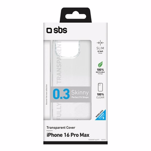 SBS Skinny dėklas skirtas iPhone 16 Pro Max - skaidrus