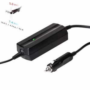 Automobilinis įkroviklis nešiojamam kompiuteriui Akyga AK-ND-32 (19V / 4.74A 90W 7.4 x 5.0mm + pin) HP 1.2m