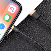 USB laidas Baseus "Cafule" Juodas / Auksinis "Lightning" 100cm