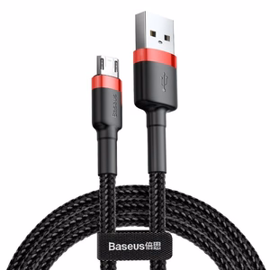 Baseus Cafule Micro USB kabelis 2A, 3 m, juoda/raudona