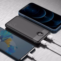 VEGER išorinė baterija 10000 mAh PD QC3.0 2A 20W L10S (W1105PD) juoda