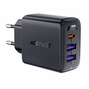 Įkroviklis Acefast A57 juodas 35W (PD / 2xQC3.0)