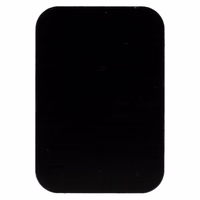 Metalinė plokštelė magnetiniams laikikliams - stačiakampė 45x65mm juoda