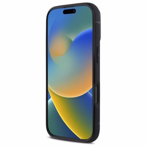 BMW odinis dėklas su kortelių skyriumi iPhone 16 Pro Max - juodas