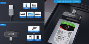 2.5” SATA - USB3.0 adapteris ORICO UTS3-3A su 1m kabeliu