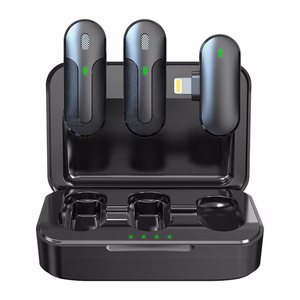 "Devia" mikrofonas "Smartfon Kintone Lightning" belaidis 2in1 juodas