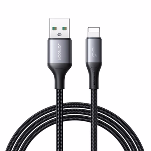 "Joyroom S-A28 Flash Series 3A USB-A - "Lightning" laidas 2 m - juodas