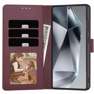 Tech-Protect Wallet чехол для Samsung Galaxy A36 A56 A37 5G бордовый