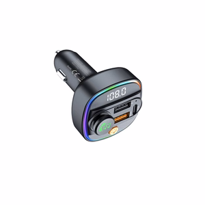 Devia siųstuvas FM Smart Bluetooth MP3 automobilinis įkroviklis PD 30W 1x USB-C 2x USB 3A juodas