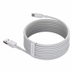 Cable kit (USB - USB Type C 2 pcs). Power Delivery Quick Charge 40W 5A 1.5m white