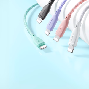 Joyroom Multi-Color Series S-A34 USB-C / USB-C PD 60W kabelis 1m - violetinis