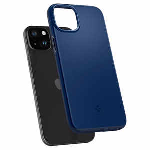 Spigen Thin Fit dėklas telefonui iPhone 15 Plus - mėlynas