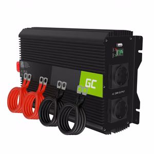 Green Cell PRO power inverter, 12 V DC to 230 V AC, 2000 W continuous / 4000 W surge, modified sine wave