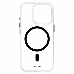 Liavec Blizgus Magnetinis Skaidrus dėklas telefonui Iphone 14 Pro juoda