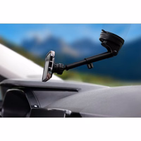 FORCELL F-GRIP PrecisionX magnetinis automobilinis laikiklis priekinio stiklo / prietaisų skydelio / oro angos tvirtinimui, suderinamas su MagSafe, juodas