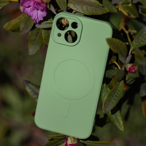 Dėklas Simple Color Mag skirtas iPhone 16e / 17e šviesiai žalias