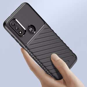 Thunder dėklas lankstus šarvuotas dangtelis Motorola Moto G Play 2022 juodas