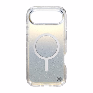 Speck Presidio Lux Glitter MagSafe dėklas, skirtas iPhone Air, „Clear / Hyper Mirror Glitter“ spalvos