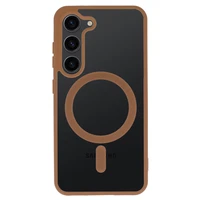 Akrilinis spalvotas magnetinis dėklas telefonui Samsung Galaxy S24 titano