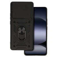 Slide Camera Armor dėklas telefonui Xiaomi Redmi Note 14 5G juodas