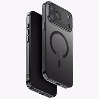 Uniq Airsuit dėklas telefonui iPhone 17 Pro Max Magclick įkrovimas - juoda