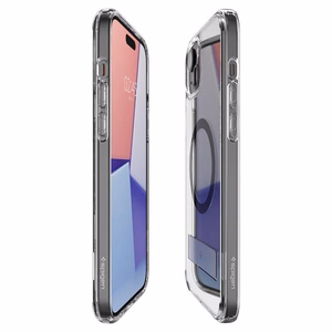 Spigen Ultra Hybrid S Magnetinis dėklas telefonui su stovu iPhone 15 Plus - Juodas