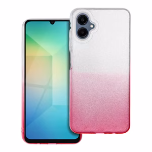 SHINING dėklas telefonui SAMSUNG A06 5G skaidrus/rožinis