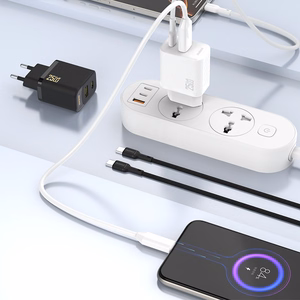 Dudao A26T GaN 25W USB-A, USB-C įkroviklis – juodas
