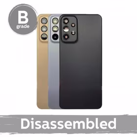 Galinis dangtelis suderinamas su SamsungA236 A23 5G (A235 A23 4G) / juodas / su objektyvu 100% original (9/10 disassembled)