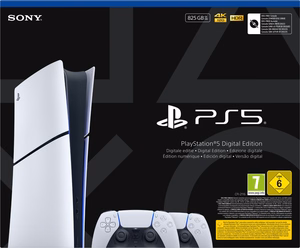 Sony Playstation 5 Slim Digital 825 GB „Wi-Fi“ Juoda, Balta