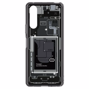 Spigen Ultra Hybrid dėklas Sony Xperia 10 V - tamsiai pilkas (Zero One raštas)